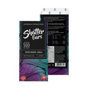Toffee Crunch Shatter Bar 500mg Indica