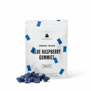 BuudaBomb Blue Raspberry Gummies 100mg
